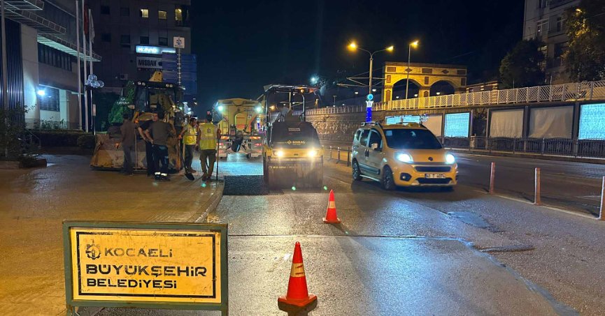 Kocaeli’de gece yarısı üstyapı seferberliği