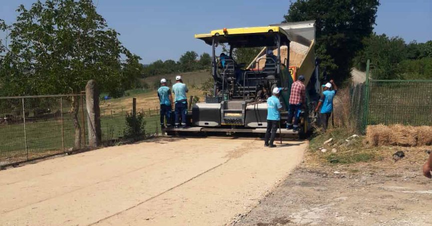 İzmit Yenice köy yolu sil baştan yenileniyor