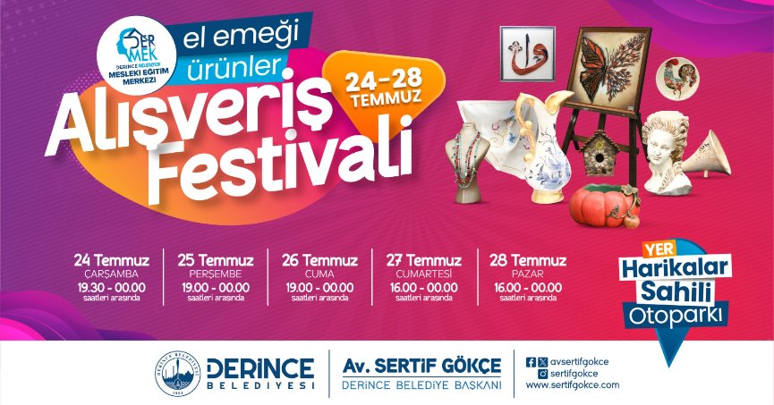 Derince’de Alışveriş Festivali Başlıyor