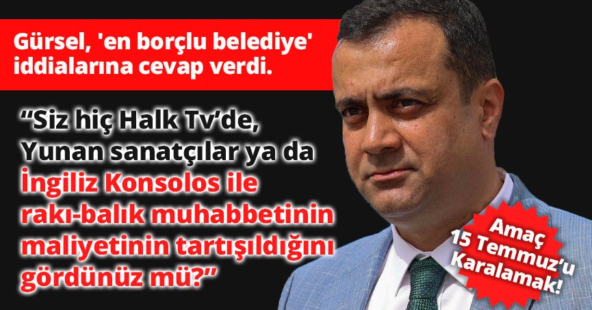 Amaç 15 Temmuz'u karalamak!