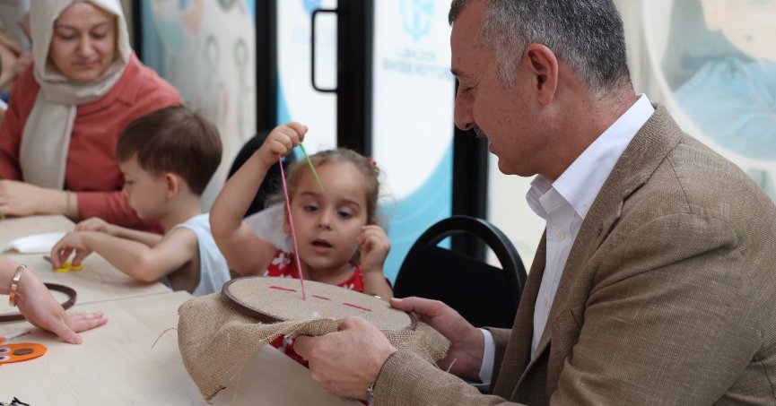 Büyükakın, KO-MEK Ev Becerileri Atölyesi’ni ziyaret etti