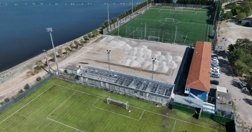 Winsan tesislerine yeni saha yapılıyor