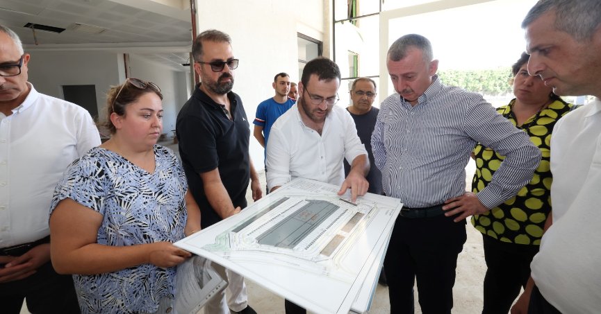 Yeni hal binası yükseliyor