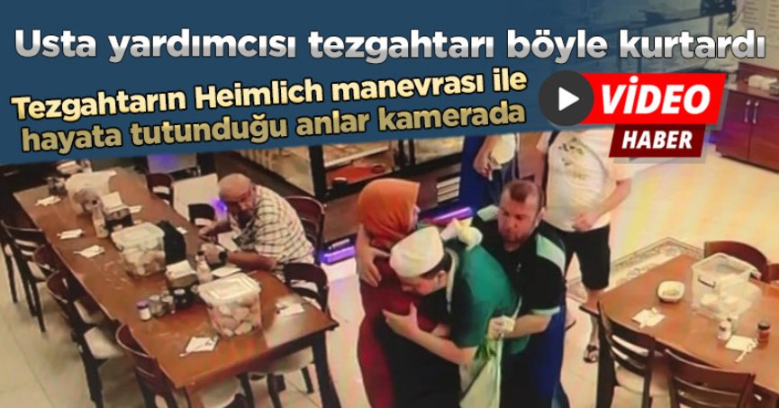 Usta yardımcısı tezgahtarı böyle kurtardı