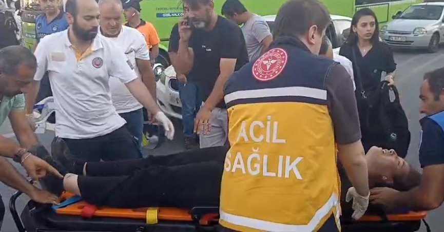Otomobilin çarptığı yaya yaralandı