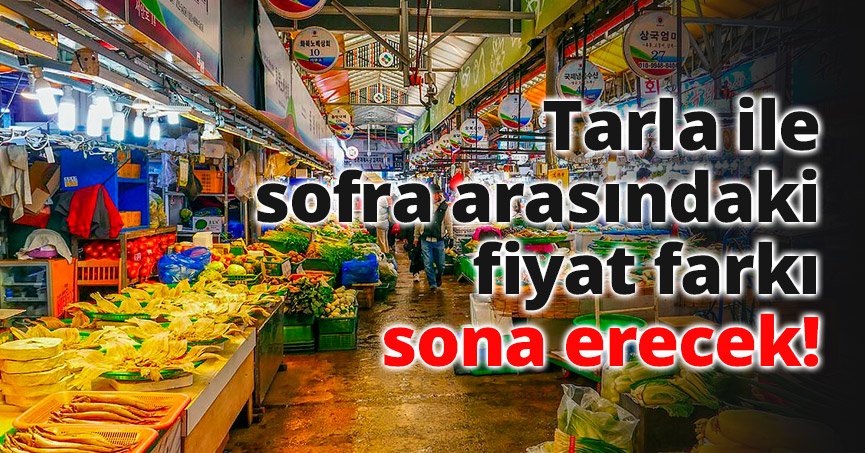 Tarla ile sofra arasındaki fiyat farkı sona erecek! 