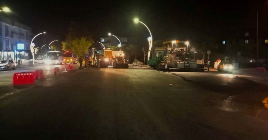 Derince Ertuğrul Gazi Caddesine aşınma asfaltı