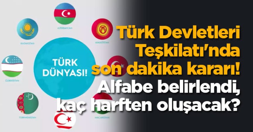 Alfabe belirlendi, kaç harften oluşacak?