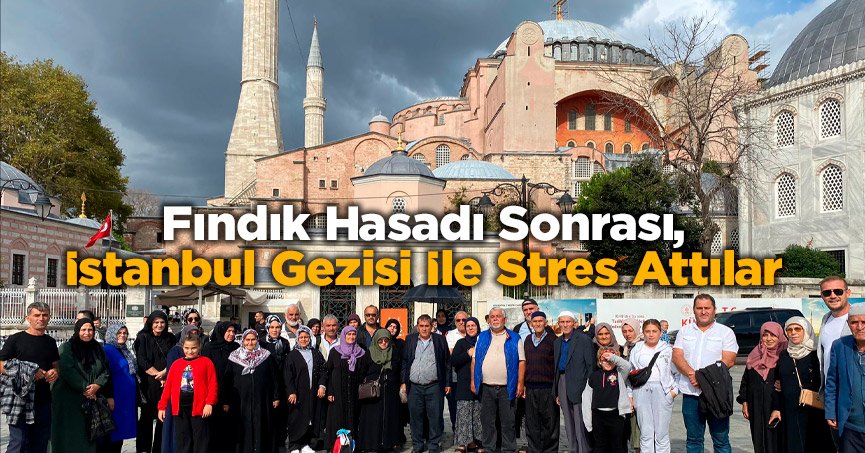 Fındık Hasadı Sonrası, İstanbul Gezisi İle Stres Attılar