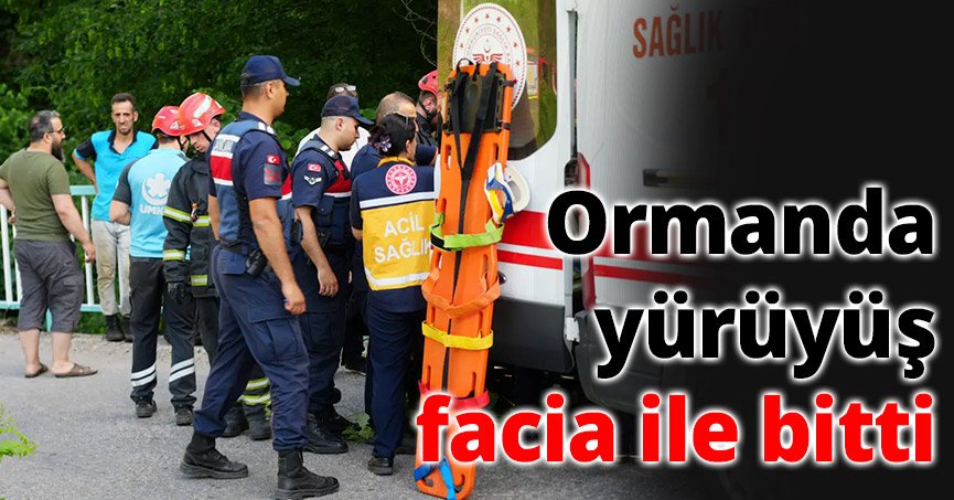 Ormanda yürüyüş facia ile bitti