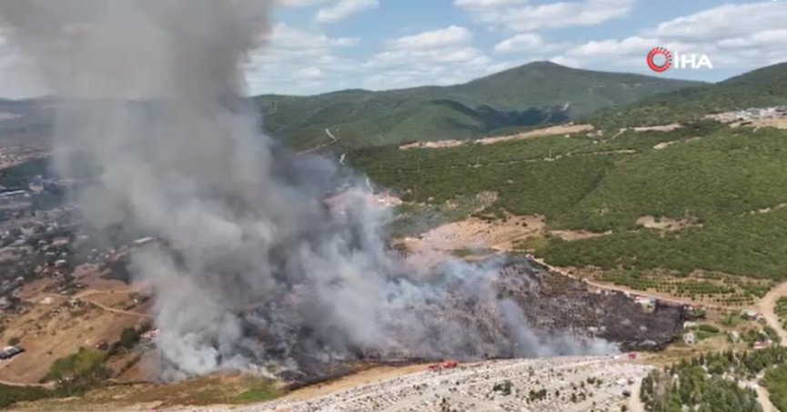 Kocaeli'de orman yangınına havadan ve karadan müdahale: Alevler evlere de sıçradı