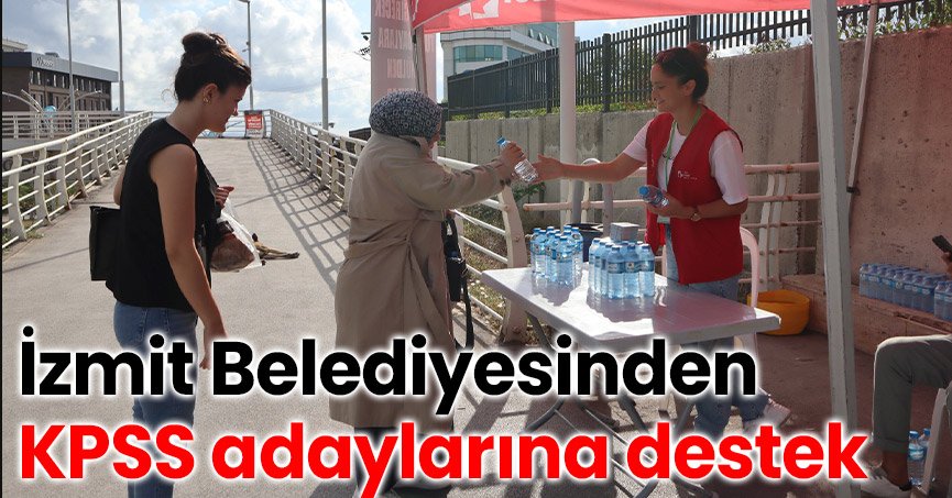 İzmit Belediyesinden KPSS adaylarına destek