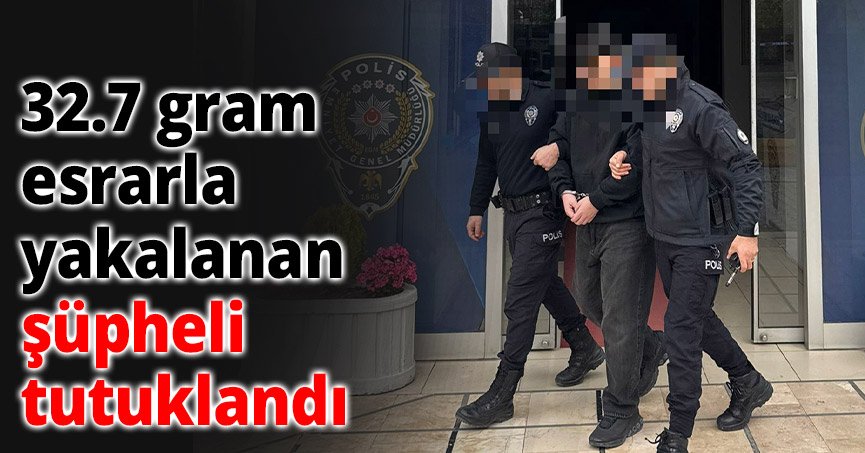 Kocaeli'de 32.7 gram esrarla yakalanan şüpheli tutuklandı