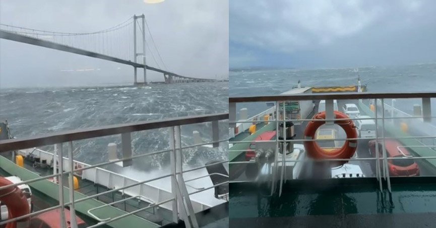 Kocaeli istikametine sürüklenen gemide yüzlerce yolcu onlarca araç bulunuyor