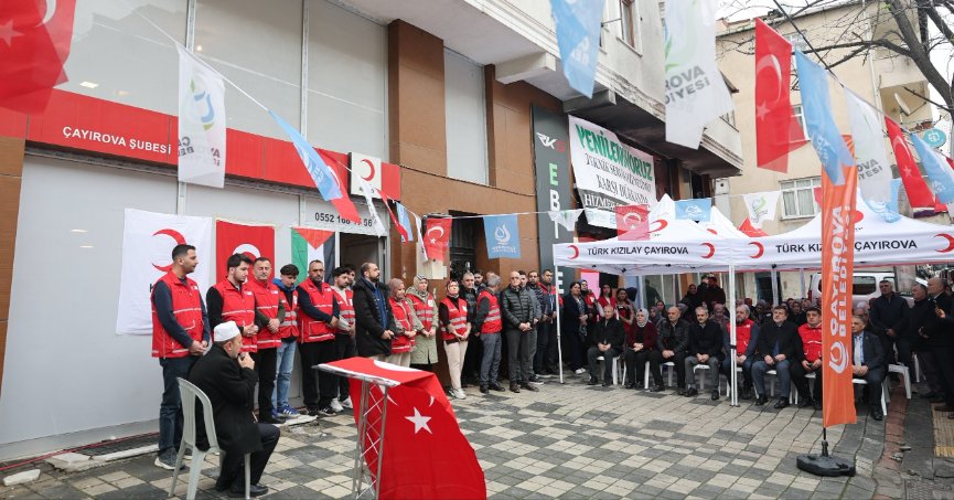 Çayırova'dan Gazze'ye 2 yardım tırı gönderildi