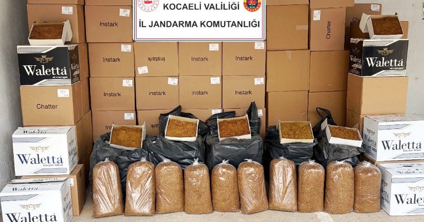 1 milyon TL değerinde bandrolsüz makaron ve kaçak tütün ele geçirildi