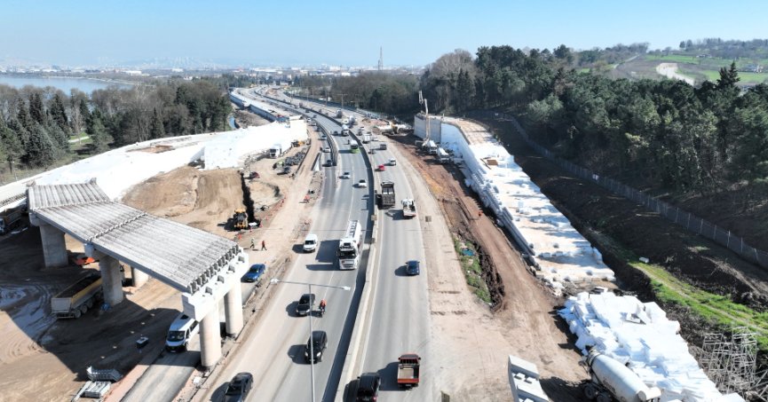 Başiskele Kavşağı’nın silueti ortaya çıkıyor