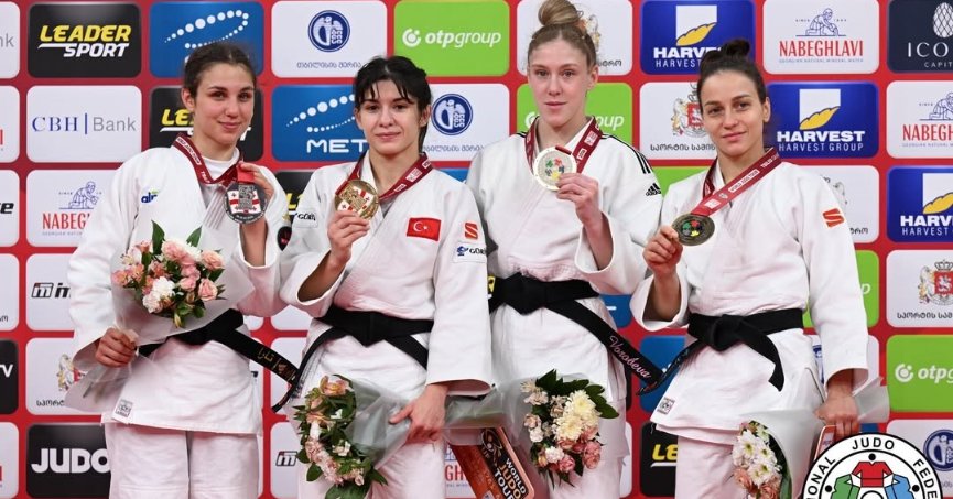 Milli judocu Tuğçe Beder, Tiflis Grand Slam'de altın madalya kazandı