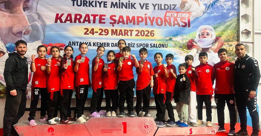 Körfezli küçük karatecilerden Türkiye dereceleri