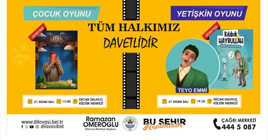 DİLOVASI’NDA KÜLTÜR SANAT ETKİNLİĞİNE DAVET