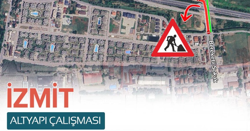 Çalışma süresince cadde trafiğe kapalı kalacak