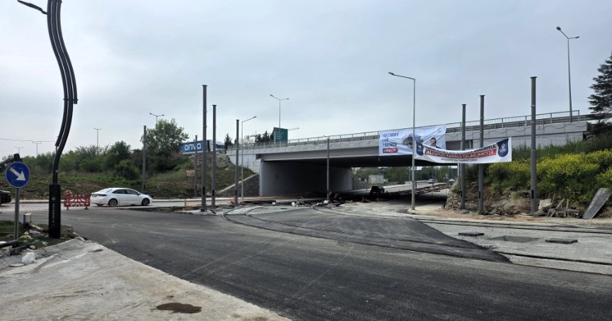 Vatan Caddesi kavşağında çalışmalar tamam