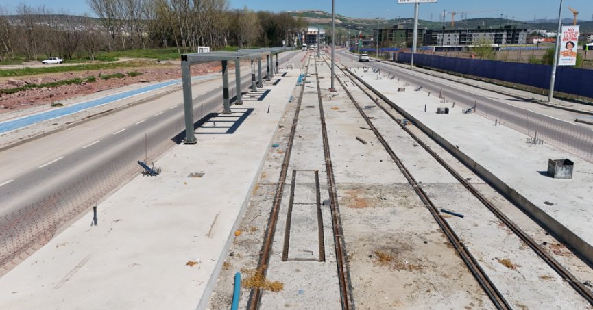 Kartepe Tramvay Hattı’nda ilk istasyon tamam