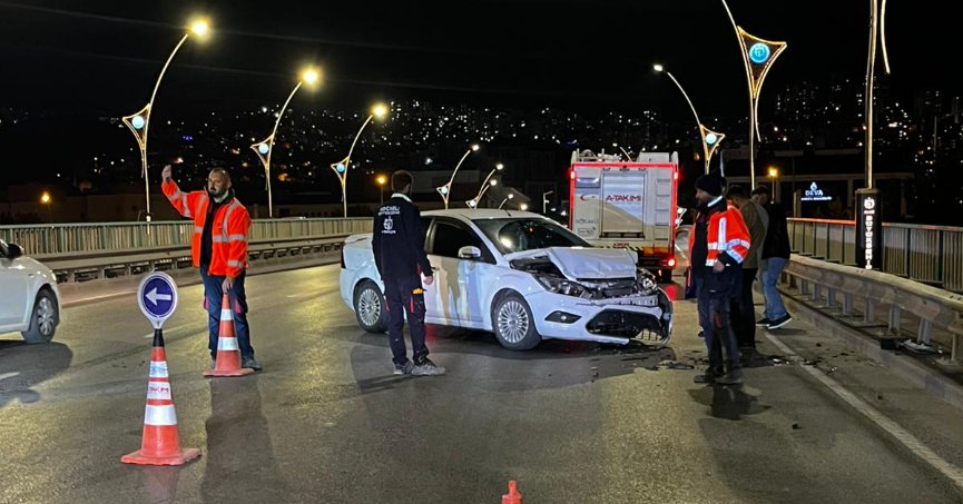 Büyükşehir A Takımı’ndan kazaya ilk müdahale