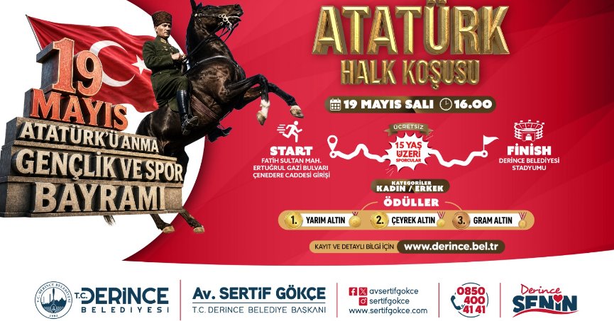 Atatürk Halk Koşusu ile Taçlanacak