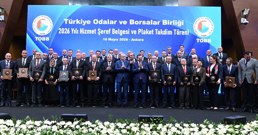 KOTO’nun gurur günü: Genel Sekreter Anlıpak’a TOBB Hizmet Şeref Plaketi