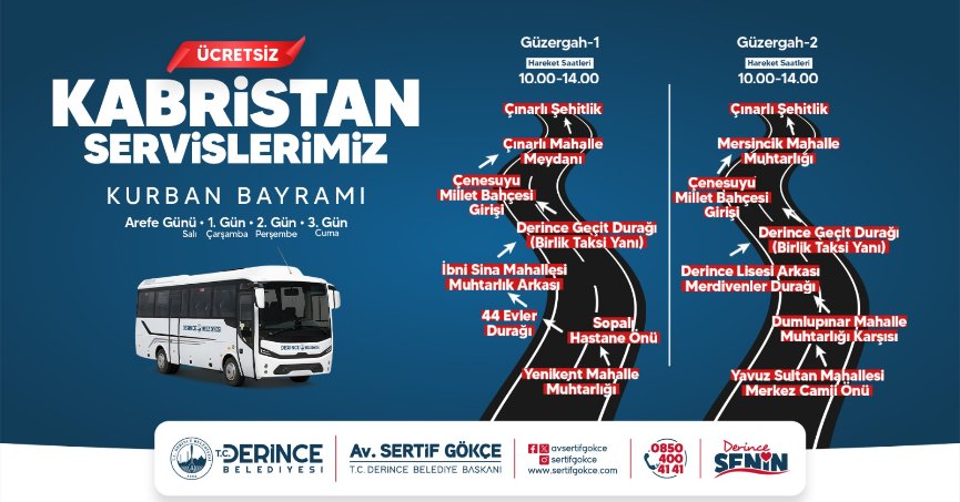 Bayramda Mezarlıklara Ücretsiz Ulaşım