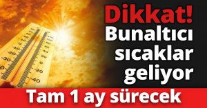 Dikkat! Bunaltıcı sıcaklar geliyor... Tam 1 ay sürecek