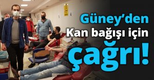 Güney’den Kan bağışı için çağrı!