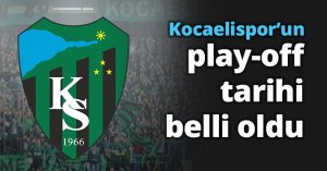 Kocaelispor’un play-off tarihi belli oldu