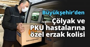 Çölyak ve PKU hastalarına özel erzak kolisi