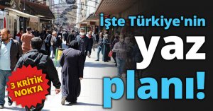 İşte Türkiye'nin yaz planı!