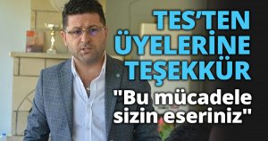 TES’TEN ÜYELERİNE TEŞEKKÜR 