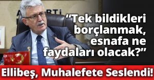 Ellibeş: “Tek bildikleri borçlanmak,  esnafa ne faydaları olacak?”