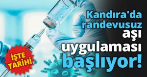 Kandıra'da randevusuz aşı uygulaması başlıyor!