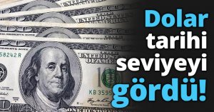 Dolar tarihi seviyeyi gördü!
