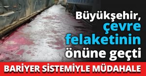 Büyükşehir, çevre felaketinin önüne geçti