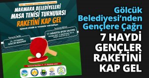 Gölcük Belediyesi’nden Gençlere Çağrı