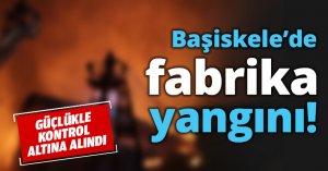 Başiskele’de fabrika yangını!