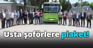 Usta şoförlere plaket!
