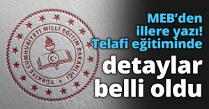 MEB’den illere yazı! Telafi eğitiminde detaylar belli oldu