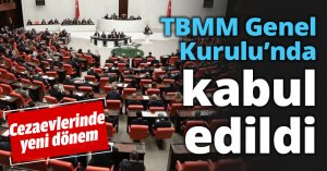 TBMM Genel Kurulu’nda kabul edildi
