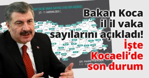 Bakan Koca il il vaka sayılarını açıkladı! İşte Kocaeli’de son durum