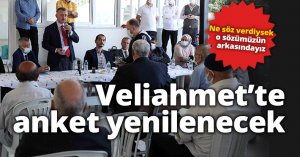 Veliahmet’te anket yenilenecek