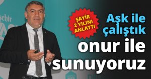 Aşk ile çalıştık onur ile sunuyoruz