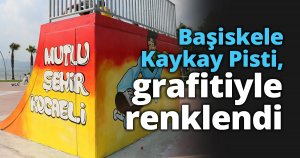Başiskele Kaykay Pisti, grafitiyle renklendi
